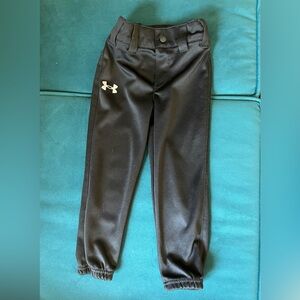 Boys 4T Baseball Tball Under Armour Pants Black